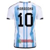 Oficiální Fotbalový Dres Argentina Maradona 10 Domácí Mistrovství Světa 2022 pro Muži